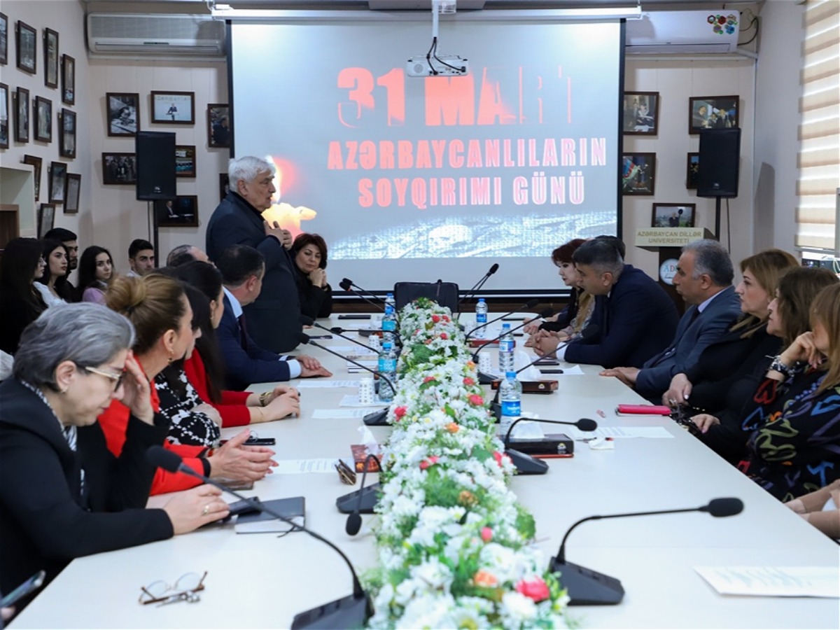 ADU-da 31 mart - Azərbaycanlıların Soyqırımı Günü ilə bağlı tədbir keçirilib