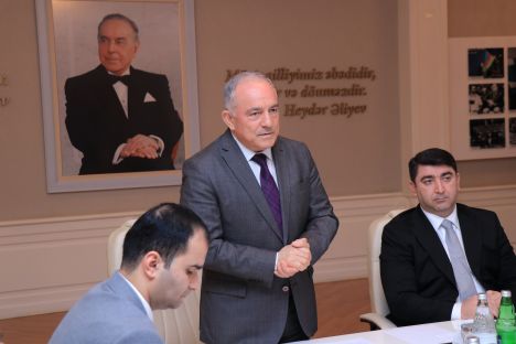 Azərbaycan Təhsil İşçiləri Azad Həmkarlar İttifaqı Respublika Komitəsinin sədri Araz Paşayev AzTU - Azerbaycan Texniki Universiteti rektoru Vilayət Vəliyev və universitetin kollektivi ilə görüşüb